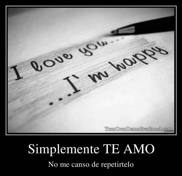 Simplemente Te Amo 0861